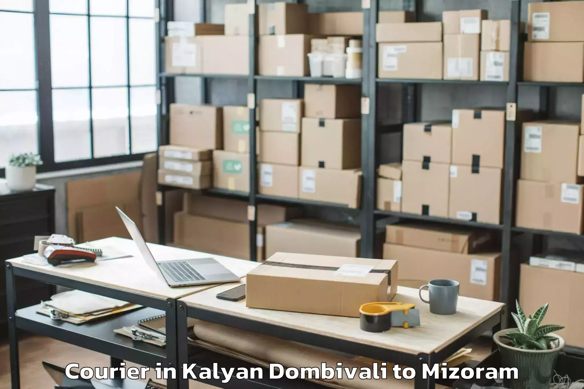 Affordable Kalyan Dombivali to Darlawn Courier